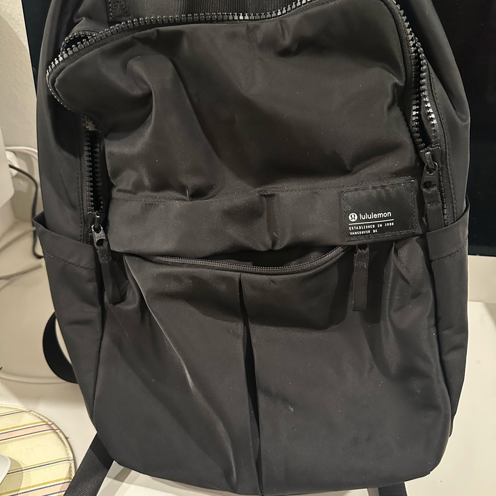 lululemon athletica Black Backpack Streamlined Design